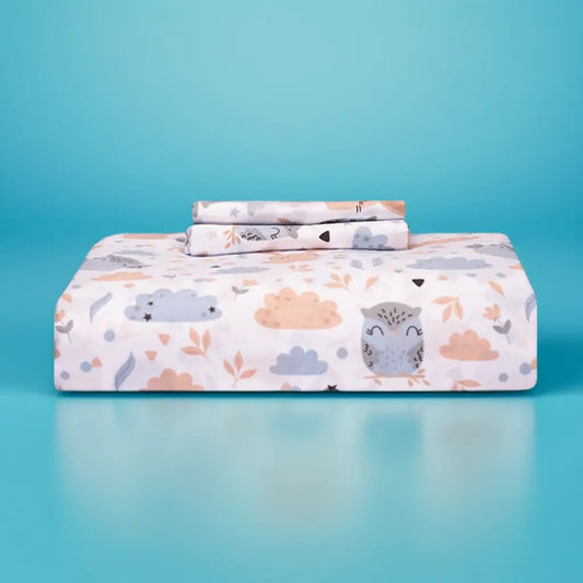 100% Egyptian cotton Print Fitted Bedsheet set (5 Pcs)